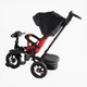 Велосипед-коляска з батьківською ручкою BestTrike 6088 F–789-05 поворотне сидіння, надувні колеса, Чорно-червоний - зображення 5