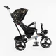 Велосипед-коляска з батьківською ручкою BestTrike "Oscar" 6390-10-960 колеса PU, Золотистий візерунок з білою рамою - зображення 4
