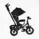 Велосипед-коляска з батьківською ручкою BestTrike 3390-39-211 фара з USB та Bluetooth, надувні колеса, Чорний візерунок - зображення 2