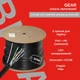 Кабель мережевий GEAR CAT.5E UTP Copper 4Px2x0.51 PVC+PE Outdoor з тросом, 305 м, чорний - зображення 1