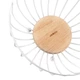 Корзина фруктовница Ardesto Midori 25х25х13см металл дерево белый (AR0904W) - изображение 4
