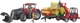 Игрушечный набор Bruder Трактор Case IH Optum 300CVX с передним погрузчиком и прицепом с тюками (03198) - изображение 2
