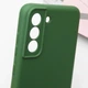 Чохол на Samsung Galaxy S21 FE / чохли для самсунг галаксі С21 фе силікон Зелений / Dark green - зображення 5