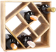 Stojak na wino Homla Sjal Mango drewniany 33x33 cm na 8 butelek (5904183831169) - obraz 2