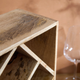 Stojak na wino Homla Sjal Mango drewniany 33x33 cm na 8 butelek (5904183831169) - obraz 5
