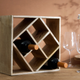 Stojak na wino Homla Sjal Mango drewniany 33x33 cm na 8 butelek (5904183831169) - obraz 6