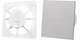 Вентиляционная решетка для панелей AIRROXY 150x150 dRim 100/125 (02-300)L + Пластиковая панель AIRROXY 01-164 для вытяжных вентиляторов dRim 100/125 Gray Plexi серая глянцевая - изображение 1