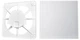Вентиляционная решетка для панелей AIRROXY 150x150 dRim 100/125 (02-300)L + Пластиковая панель AIRROXY 01-160 для вытяжных вентиляторов dRim 100/125 White Gloss Plexi белая глянцевая - изображение 1