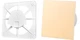 Вентиляционная решетка для панелей AIRROXY 150x150 dRim 100/125 (02-300)L + Пластиковая панель AIRROXY 01-165 для вытяжных вентиляторов dRim 100/125 Beige Plexi бежевая глянцевая - изображение 1
