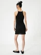 Платье-майка короткое летнее женское Koton 4SAL80194IK999 XS Черное (8684288252553) - изображение 2