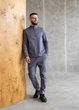 Мужской комплект из льна MonsterBrand XXXL (56) Графит, рубашка и брюки - изображение 2