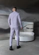 Мужской комплект из льна MonsterBrand XXXL (56) Серый, рубашка и брюки - изображение 3