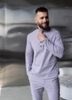 Мужской комплект из льна MonsterBrand XXXL (56) Серый, рубашка и брюки - изображение 5
