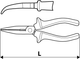 Плоскогубцы 160мм, удлиненные изогнутые, 32D103, Topex - изображение 2