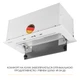 Витяжка повновбудована WEILOR LUMINA WBG 69 WHITE SILENCE - изображение 8