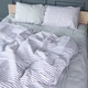 Простынь MirSon Бязь 17-0768 Harmony Stripes 220x240 см (2200011018881) - изображение 2