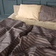 Простынь MirSon Бязь 17-0767 Elegant Stripes 180x220 см (2200011018478) - изображение 3