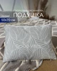 Декоративна оксамитова прямокутна подушка 50x70 см на бавовняній основі з флористичним орнаментом (pr_009b) - зображення 1