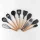 Набор кухонных принадлежностей TOPA Kitchen Set 12 предметов Силиконовый Серый - изображение 4