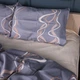 Комплект постельного белья MirSon Двуспальный 175х210 см 22-1407 Wavy lines Сатин (2200011121581) - изображение 3