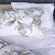 Комплект постельного белья MirSon Двуспальный 175х210 см 22-1414 Flower Sketch Сатин (2200011123479) - изображение 4