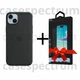 Чехол кожаный OEM Leather Case with MagSafe для Apple iPhone 13 Midnight + Подарок защитное стекло Pixel для Apple iPhone - изображение 1