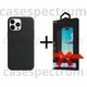 Чехол силиконовый OEM Silicone Case with MagSafe для iPhone 16 Pro Max Black + Подарок защитное стекло Pixel для Apple iPhone - изображение 1