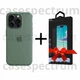 Чехол силиконовый OEM Silicone Case with MagSafe для Apple iPhone 15 Pro Cypress + Подарок защитное стекло Pixel для Apple iPhone - изображение 1