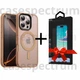 Чехол ударостойкий матовый WAVE Premium Matte Insane Case with MagSafe для Apple Iphone 16 Pro Desert Titanium + Подарок защитное стекло Pixel для Apple iPhone - изображение 1