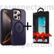 Чохол ударостійкий матовий WAVE Premium Matte Insane Case with MagSafe для Apple Iphone 16 Pro Deep Purple + Подарунок Захисне скло Pixel для Apple iPhone - зображення 1