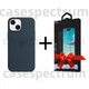 Чехол силиконовый OEM Silicone Case with MagSafe для Apple iPhone 13 Abyss Blue + Подарок защитное стекло Pixel для Apple iPhone - изображение 1