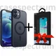 Чехол ударостойкий матовый WAVE Premium Matte Insane Case with MagSafe для Apple Iphone 11 Black + Подарок защитное стекло Pixel для Apple iPhone - изображение 1