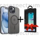 Чехол ударостойкий матовый WAVE Premium Matte Insane Case with MagSafe для Apple Iphone 15 Gray + Подарок защитное стекло Pixel для Apple iPhone - изображение 1