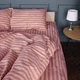 Комплект постельного белья Mirson Полуторный 143х210 см 17-0773 Nude stripes Бязь (2200011152530) - изображение 4