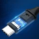 Кабель UGREEN US355 USB 3.1 Type-C to Type-C M-M 1m 20V/5A 100W 10Gbps Black (80150) - изображение 6