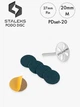 Диск педикюрный Pododisc PDset-20 (20мм) + набор сменных файлов 180грит (5шт) STALEKS - изображение 4