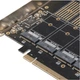 Плата розширення Frime WCH382L (ECF-PCIEtoSSD010) PCI-E-5xM.2 (B Key) - изображение 3