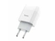 Мережевий зарядний пристрій Hoco C73A Glorious dual port charger White - изображение 1