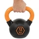 Гиря тренировочная цельная обрезиненная с окрашенной ручкой LiveUp Urethane competition kettlebell UAZE5336-12 12кг (чугун, черный-оранжевый) - изображение 8