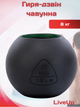 Гіря-дзвін чавунна чорна пофарбована BALL BELL LiveUp LP8047-18LB 8кг (чавун) - зображення 1