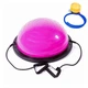 Балансувальна платформа BOSU Ball 60 см рожева з ніжками (напівсфера Bosu, тренажер-балансир БОСУ) EFBS-P - зображення 1