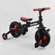 Велосипед-трансформер (беговел) с родительской ручкой Best Trike 23031 черный с красными элементами - изображение 6