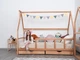 Детская кровать домик Монтессори от Busy Wood на ножках с ящиками 2х45см Модель 1 натуральное дерево 200х90 см - изображение 3