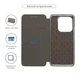 Чехол-книжка для Xiaomi Redmi Note 14 4G, G-Case, Черный, кожаный чехол-книга из экокожи (PU) и TPU, с магнитом, с подставкой и вместительным кардхолдером, противоударный, защита всего корпуса, ArmorStandart (ARM79784) - изображение 3