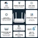 Маршрутизатор Fenvi FV-AX3000WR Wi-Fi Router Dual band 2.4GHz/5GHz MU-MIMO+OFDMA, 1Wan+3Lan Gigabit port, Беспроводной двухдиапазонный гигабитный Роутер Wi-Fi 2.4ГГц/5ГГц 6-антенны AX3000 (WiFi 6) - изображение 2