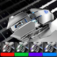 Мышь игровая AULA SC300 беспроводная с регулируемой RGB подсветкой, аккумулятором и 3200 DPI, серый - изображение 7
