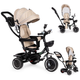 Rowerek trójkołowy EcoToys z obracanym siedziskiem i daszkiem JM-066-9 Beżowy (5903089065470) - obraz 5