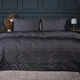 Набор MirSon №3005 Одеяло летнее King Size 220х240 Line Satin Premium 0240 Iron grey Creamy Silk + 2 наволочки 50х70 + простынь 220х240 (2200010983821) - изображение 1