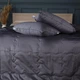 Набор MirSon №3005 Одеяло летнее King Size 220х240 Line Satin Premium 0240 Iron grey Creamy Silk + 2 наволочки 50х70 + простынь 220х240 (2200010983821) - изображение 4