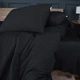 Набор MirSon №2974 Одеяло летнее Евро 200х220 Line Satin Light Pro 10-006 Black Шерсть + 2 наволочки 50х70 + простынь 220х240 (2200010980745) - изображение 6
